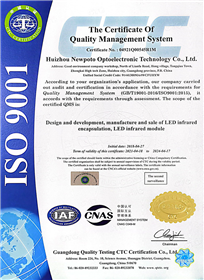 ISO9001 certificate